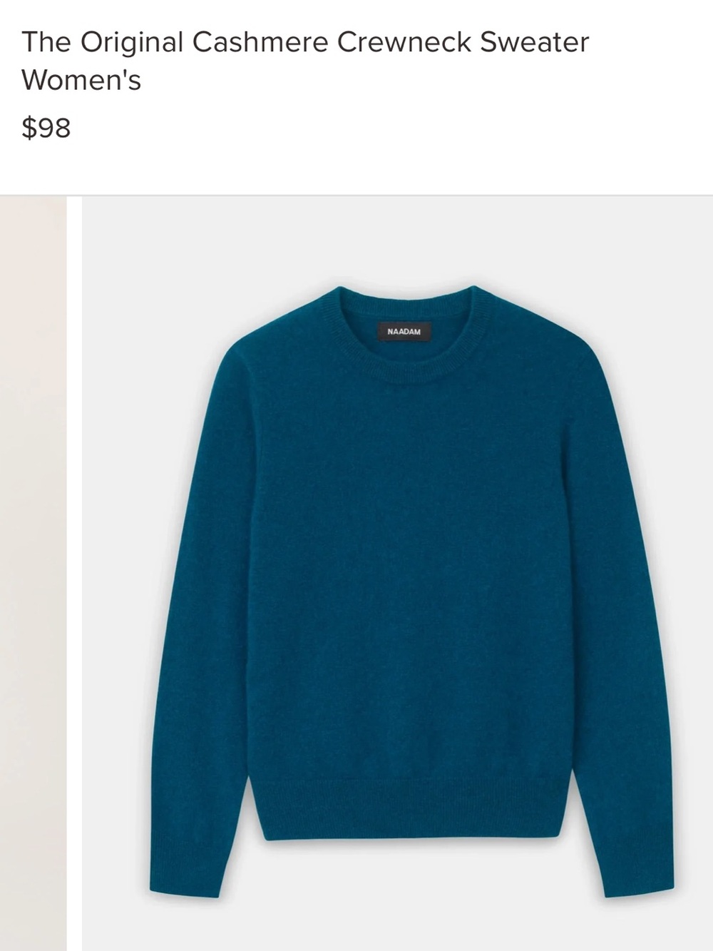 Naadam Originally Cashmere Crewneck Seeater